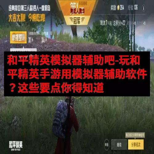 和平精英模拟器辅助吧-玩和平精英手游用模拟器辅助软件？这些要